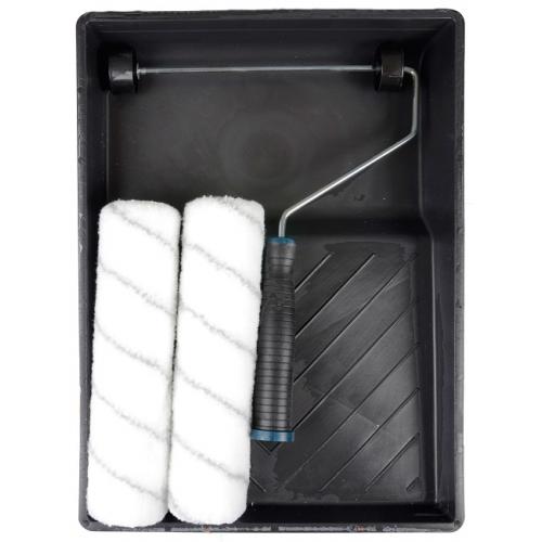 Paint Roller Set With 2 Sleeves Harris Taskmaster Woven Fabric